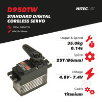 D950TW Standard Digital Coreless Servo 68g 35kg/0.14s 4.8V - 7.4V
