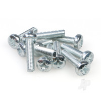 Metal Crosshead Screw, M4 x 16 (10 x 5 pcs) (5 Packs of 10 packets, 50 pcs total)