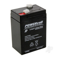 Powercell Gel Lead Acid Battery, 6V 4Ah