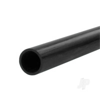 Carbon Fibre Round Tube, 4 x 2.5mm x 1m