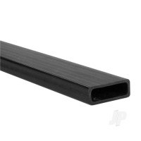 Carbon Fibre Rectangular Tube, 6.3 x 13.2 x 1000mm, 0.9mm Wall