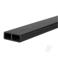 Carbon Fibre Rectangular Tube, 6 x 16 x 1000mm, 0.7mm Wall