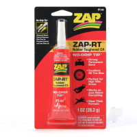 PT44 Zap-RT Rubber Toughened CA Glue 1oz (Box of 6)