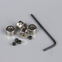 3/16in Plated Brass Dura-Collars (12 pcs)