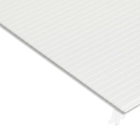 V-Groove Siding Sheet, 0.5 x 150 x 300mm, 0.8mm Spacing (.020 x 6 x 12in, .030in Spacing) (1 per pack)