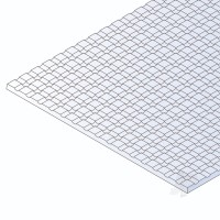 Sidewalk Sheet, 1.0 x 150 x 300mm 12.7mm Spacing (.040 x 6 x 12in, .500 Spacing)