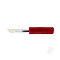 K5 Knife, Heavy Duty Red Plastic Handle with Safety Cap (Carded)
