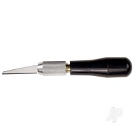 K7 Wood Carving Knife, Black Plastic Handle with Scabbard (Carded)