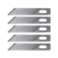Angled Chisel Blade #5, Shank 0.25" (0.58 cm) (5 pcs) (Carded)