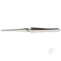 Pointed Self Closing Stainless Steel Tweezers, 4.5in (Carded)