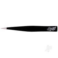 Hollow Handle Ultra Fine Point Tweezers, Black (Carded)