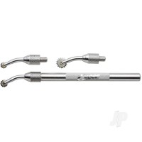Pounce Wheel Set, Three Wheel Heads with .25in, .312in, .437in (Carded)