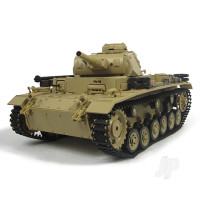 1:16 German Tauch Panzer III with Infrared Battle System (2.4GHz + Shooter + Smoke + Sound + Metal Gearbox)