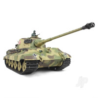 1:16 German King Tiger Henschel with Infrared Battle System (2.4GHz + Shooter + Smoke + Sound + Metal Gearbox + Metal Tracks + Sprocket + Idler)