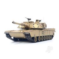 1:16 U.S. M1A2 Abrams with Infrared Battle System (2.4GHz + Shooter + Smoke + Sound + Metal Gearbox + Tracks + Driver Wheel + Idler)