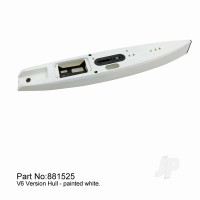 DF65V6-V8 White Hull with Servo Tray Deck Eyes Finbox Bumper (for JOY8815AV8 8815V8)