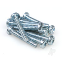 Metal Crosshead Screw, M4 x 25 (10 pcs)