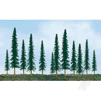 Scenic Conifer, 6in to 10in, O-Scale, (12 pcs)