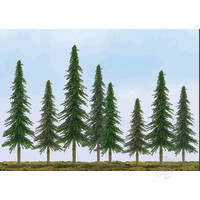 Econo Spruce, 2in to 4in, N-Scale, (36 pcs)