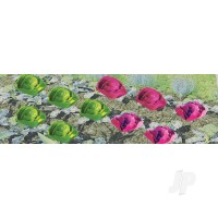Cabbage & Lettuce, 1/4in width, HO-Scale, (20 pcs)