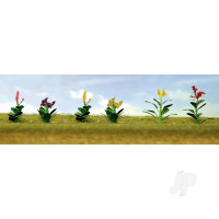 Assorted Flower Plants 4, HO-Scale, (12 pcs)