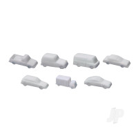 Vehicles Assorted White Styrene 1:100
