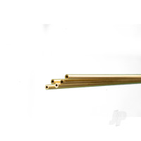 Brass Round Tube, 1/16 x 36in - .014in (Bulk Pack of 5 Items)