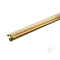 Brass Round Tube, 3/32 x 36in - .014in Wall (Bulk Pack of 5 Items)