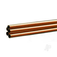 Brass Round Tube, 1/8 x 36in - .014in Wall (Bulk Pack of 5 Items)