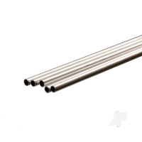 Aluminium Round Tube, 4mm x 1m, .45mm Wall (Bulk Pack of 5 Items)