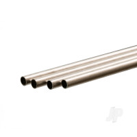 Aluminium Round Tube, 7mm x 1m, .45mm Wall (Bulk Pack of 4 Items)