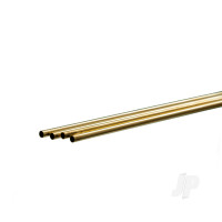 Brass Round Tube, 7mm x 1m, .45mm Wall