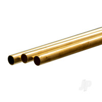 Brass Round Tube, 10mm x 1m, .45mm Wall