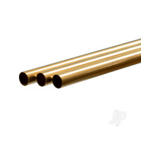 Brass Round Tube, 11mm x 1m, .45mm Wall