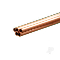 Copper Round Tube, 3 x 1000mm - .36mm Wall