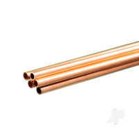 Copper Round Tube, 4 x 1000mm - .36mm Wall