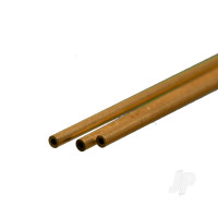 Brass Round Tube, 1/16 x 12in - .014in Wall (3 pcs)