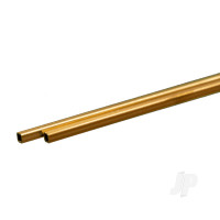Brass Square Tube, 3/32 x 12in - .014in Wall (2 pcs)