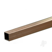 Aluminium Square Tube, 1/4 x 12in - .014in Wall
