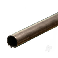 Stainless Steel Round Tube, 7/16 x 12in, .028in Wall