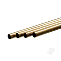 Brass Round Tube, 13/32 x 36in - .014in Wall