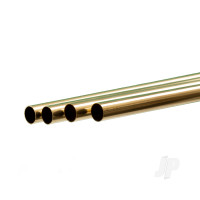 Brass Round Tube, 7/16 x 36in - .014in Wall (Bulk Pack of 4 Items)