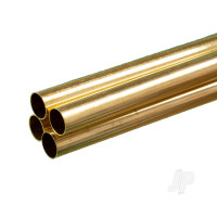 Brass Round Tube, 15/32 x 36in - .014in Wall