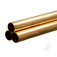 Brass Round Tube, 17/32 x 36in - .014in Wall