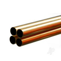 Brass Round Tube, 1/2 x 36in - .029in Wall (Bulk Pack of 4 Items)