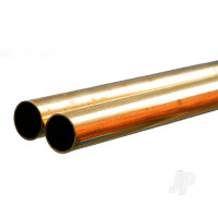 Brass Round Tube, 11/16 x 36in - .029in Wall (Bulk Pack of 2 Items)