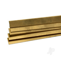 Brass Strip, 1/64 (.016) x 1/4 x 36in (Bulk Pack of 5 Items)