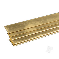 Brass Strip, 1/32 (.032) x 1/2 x 36in (Bulk Pack of 5 Items)