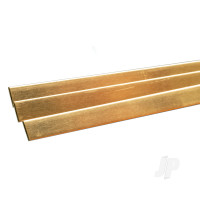 Brass Strip, 1/16 (.064) x 1/2 x 36in (Bulk Pack of 3 Items)