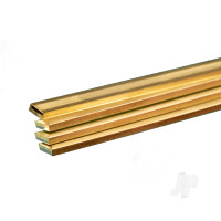 Brass Strip, 3/32 (.093) x 1/4 x 36in